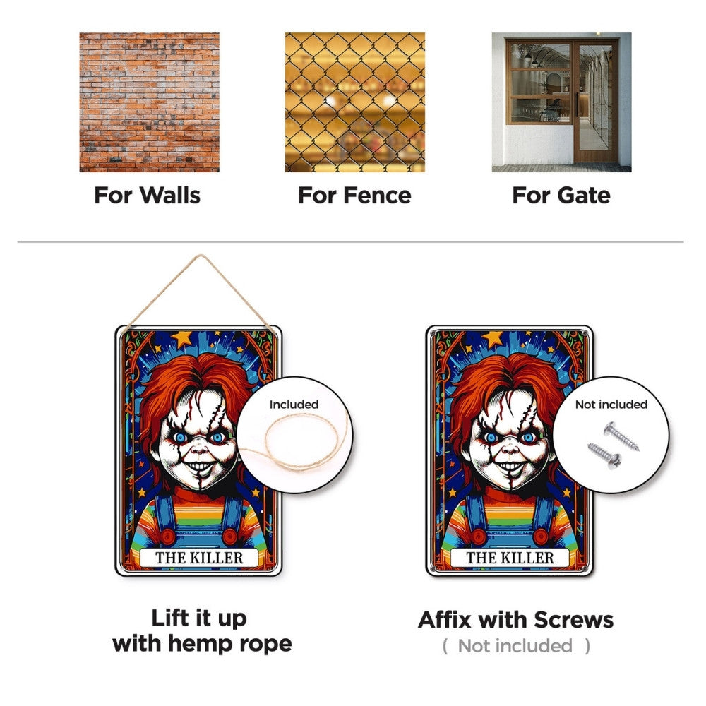 Paint by Numbers Metal Poster - The Killer Red Doll