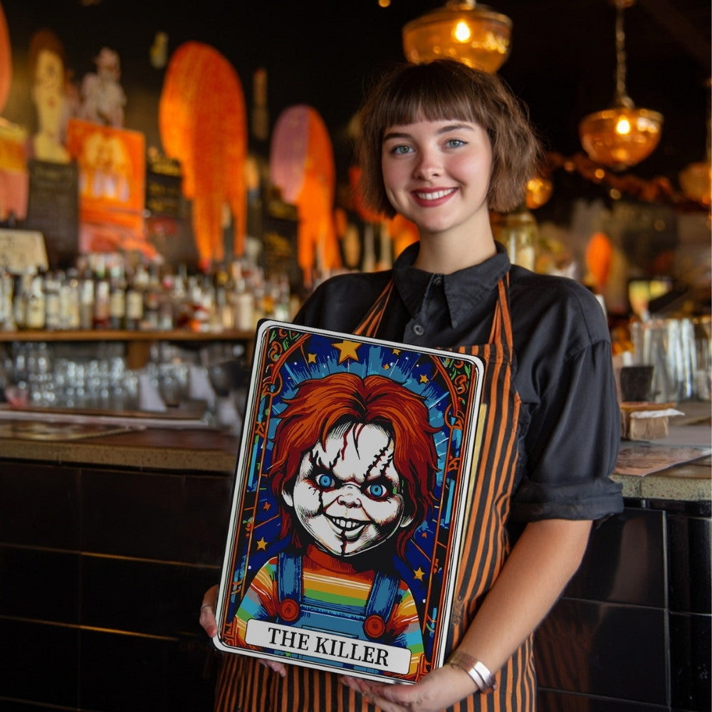 Paint by Numbers Metal Poster - The Killer Red Doll