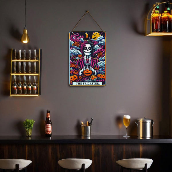 Paint by Numbers Metal Poster - The Trickster Night Garden