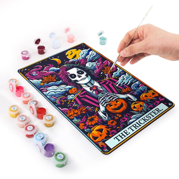 Paint by Numbers Metal Poster - The Trickster Night Garden