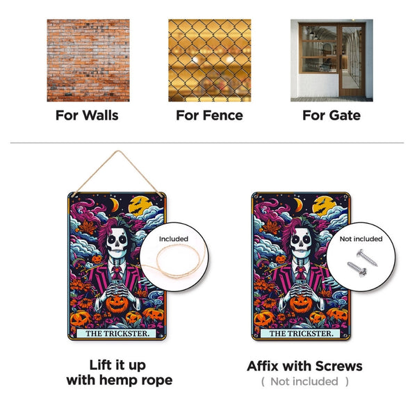 Paint by Numbers Metal Poster - The Trickster Night Garden