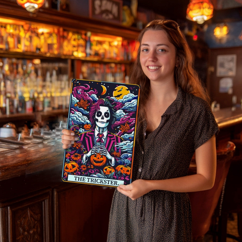 Paint by Numbers Metal Poster - The Trickster Night Garden