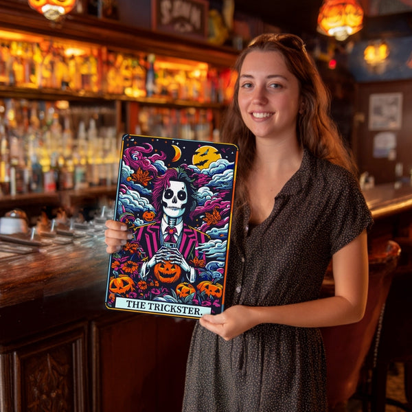 Paint by Numbers Metal Poster - The Trickster Night Garden