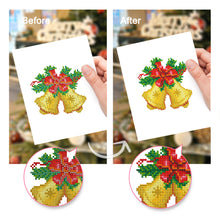 Load image into Gallery viewer, Mini Diamond Painting 6&quot;x8&quot; (2 pieces) - Christmas Bells and Bouquets