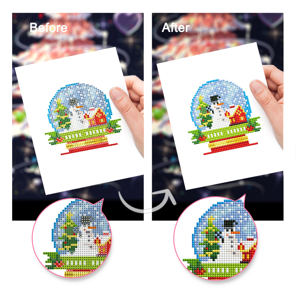 Mini Diamond Painting 6"x8" (2 pieces) -Summer and Winter