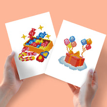 Load image into Gallery viewer, Mini Diamond Painting 6&quot;x8&quot; (2 pieces) - Boxes and Balloons