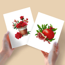 Load image into Gallery viewer, Mini Diamond Painting 6&quot;x8&quot; (2 pieces) -Coffee and Pomegranate