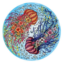 Load image into Gallery viewer, Wooden Puzzle - Colorful Jellyfish
