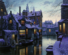 Load image into Gallery viewer, Paint by numbers | water canals at dusk | intermediate new arrivals landscapes cities | Figured'Art