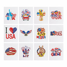 Load image into Gallery viewer, Mini Diamond Painting 3&quot;x5&quot; (12 pieces) - American Pride