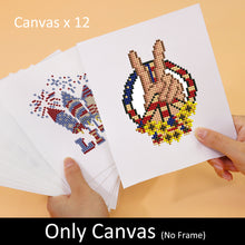 Load image into Gallery viewer, Mini Diamond Painting 3&quot;x5&quot; (12 pieces) - American Pride