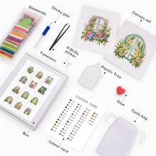 Load image into Gallery viewer, Mini Diamond Painting 3"x5" (12 pieces) - Blooming Floral