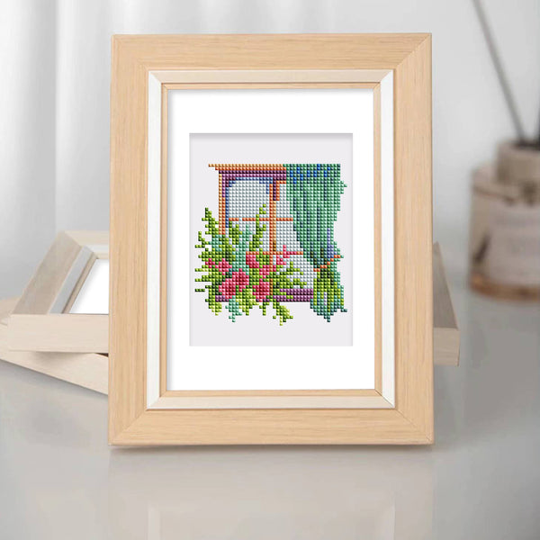 Mini Diamond Painting 3"x5" (12 pieces) - Blooming Floral