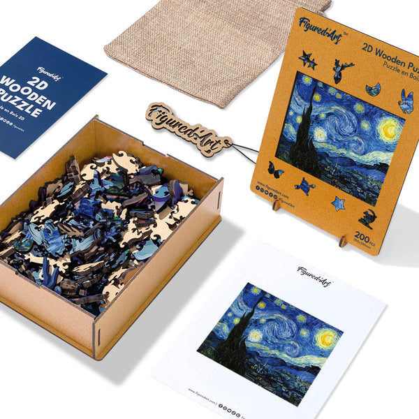 Wooden Puzzle - Van Gogh - Starry Night