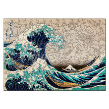 Load image into Gallery viewer, Wooden Puzzle - The Great Wave off Kanagawa by Hokusa