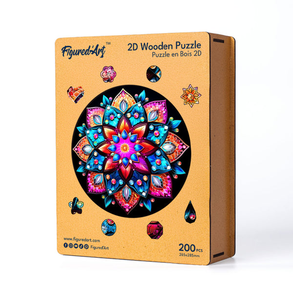 Wooden Puzzle - Kaleidoscope Mandala