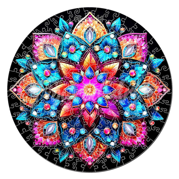Wooden Puzzle - Kaleidoscope Mandala