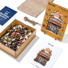 Load image into Gallery viewer, Wooden Puzzle - Whimsical Florist