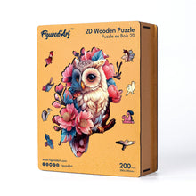 Load image into Gallery viewer, Wooden Puzzle - Floral Owl