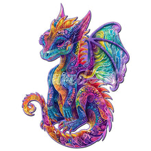 Load image into Gallery viewer, Wooden Puzzle - Vibrant Dragon