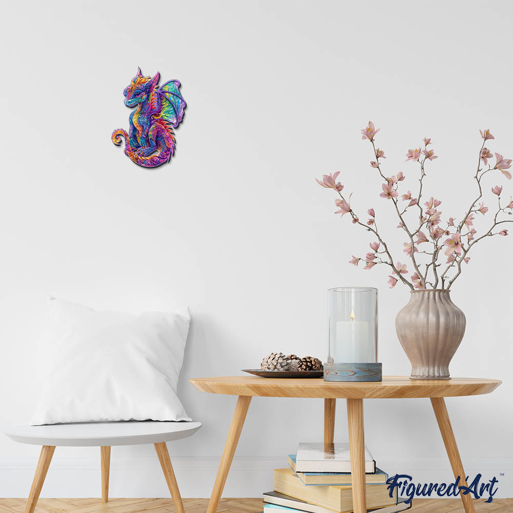 Wooden Puzzle - Vibrant Dragon