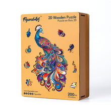 Load image into Gallery viewer, Wooden Puzzle - Peacock