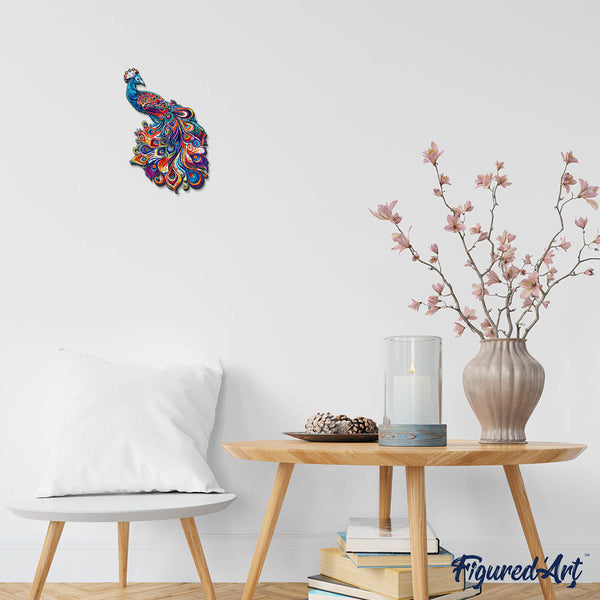 Wooden Puzzle - Peacock