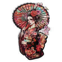 Load image into Gallery viewer, Wooden Puzzle - Geisha with Parasol