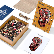 Load image into Gallery viewer, Wooden Puzzle - Geisha with Parasol