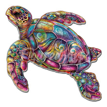 Load image into Gallery viewer, Wooden Puzzle - Colorful Sea Turtle