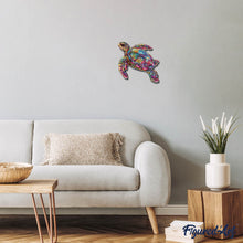 Load image into Gallery viewer, Wooden Puzzle - Colorful Sea Turtle