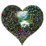 Wooden Puzzle - Nature Heart