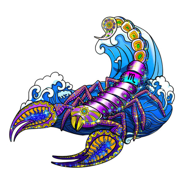 Wooden Puzzle - Scorpion Wave
