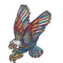 Load image into Gallery viewer, Wooden Puzzle - Colorful Eagle
