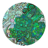 Wooden Puzzle - Green Flowers