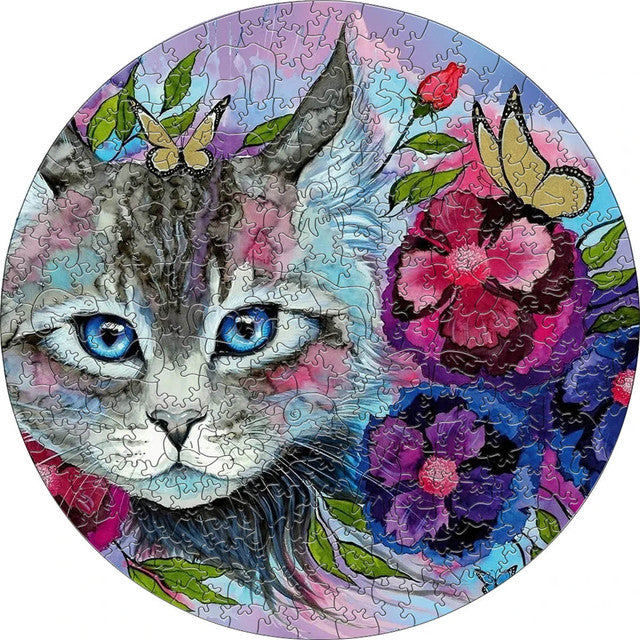 Wooden Puzzle - Garden Cat