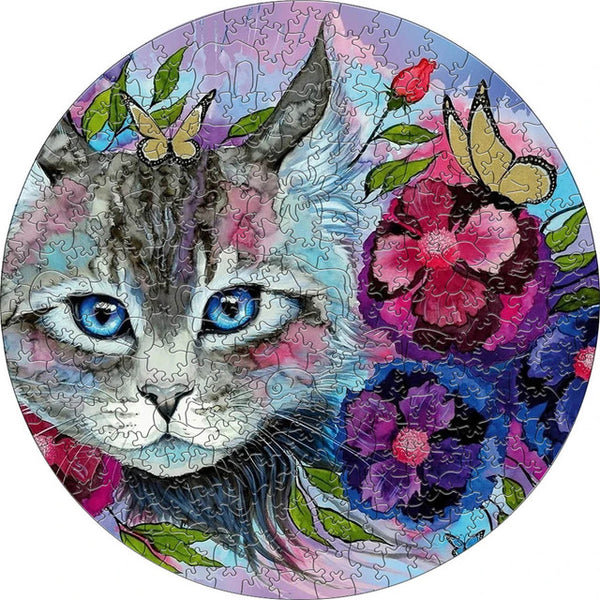 Wooden Puzzle - Garden Cat