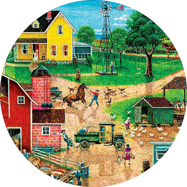 Wooden Puzzle - Colorful Village