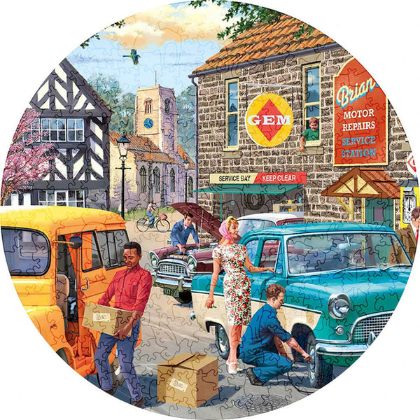 Wooden Puzzle - Retro City