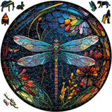 Wooden Puzzle - Dragonfly of Wonder