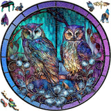 Wooden Puzzle - Owls of the Night