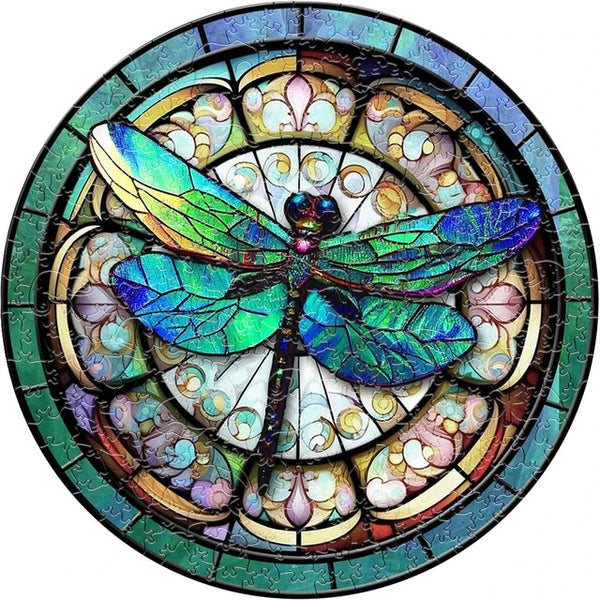 Wooden Puzzle - Jeweled Dragonfly