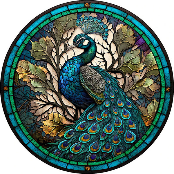 Wooden Puzzle - Pride of the Peacock