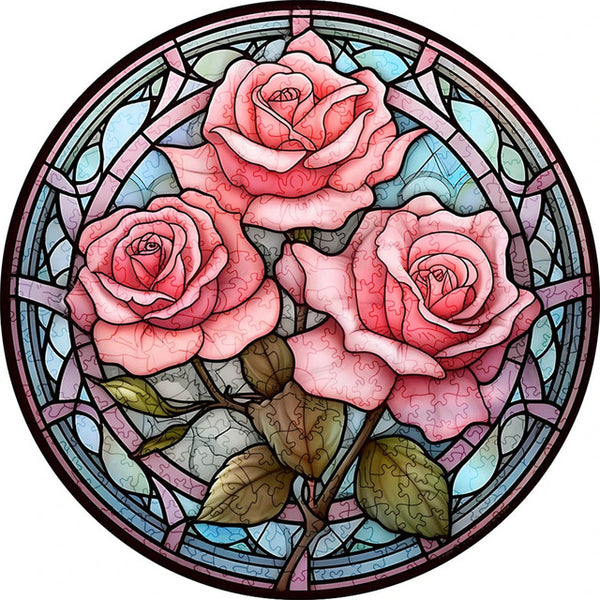 Wooden Puzzle - Rose Tint