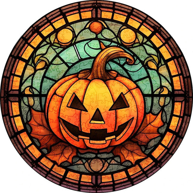 Wooden Puzzle - Jack-o'-Lantern