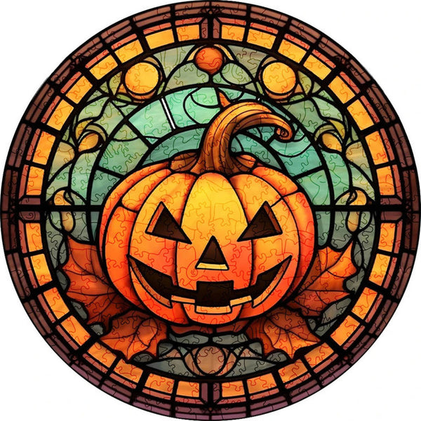 Wooden Puzzle - Jack-o'-Lantern