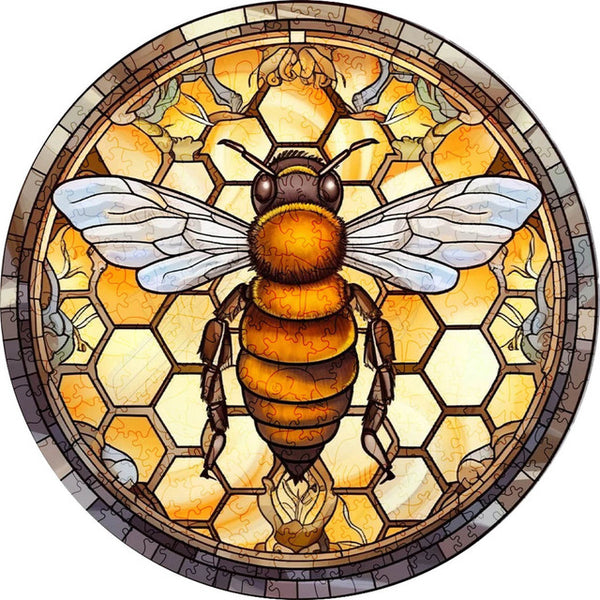 Wooden Puzzle - Beehive in Bloom