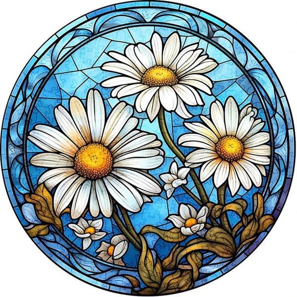 Wooden Puzzle - Daisies