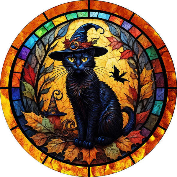 Wooden Puzzle - Sorceress Cat
