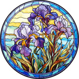 Wooden Puzzle - Purple Irises
